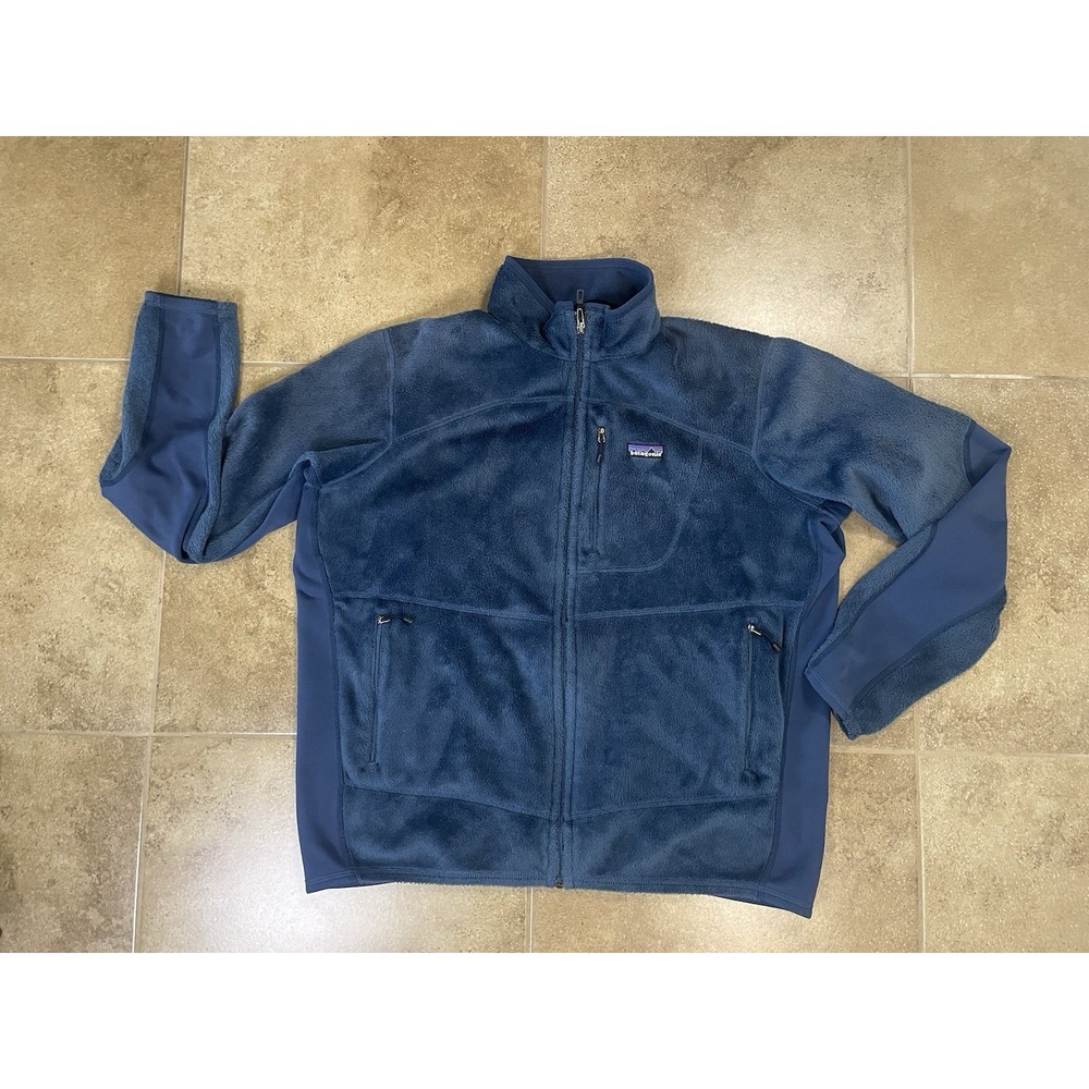 Patagonia R2 Regulator Jacket Men's Sz XL Navy Blue Polartec Thermal Pro Fleece